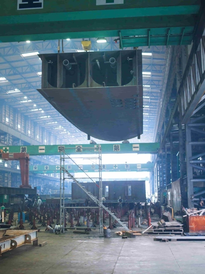 Inside a ship build warehouse.